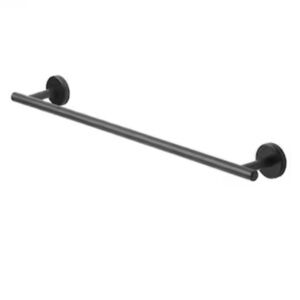 allen + roth Latitude 2 Matte Black 18-in Wall-Mount Single Towel Bar NEW